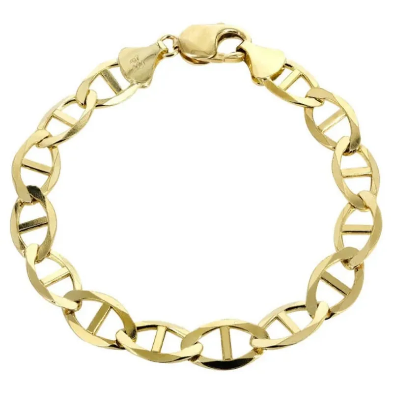 Yellow-gold mariner link bracelet