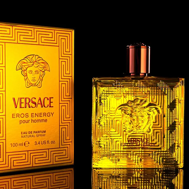 Versace Eros Energy cologne with its box